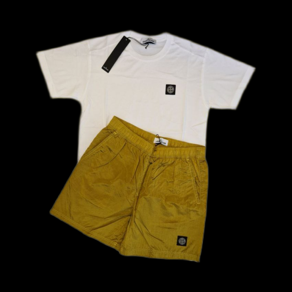 Ensemble Stone White & Yellow